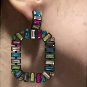 Bright Multicolored Statement Earrings